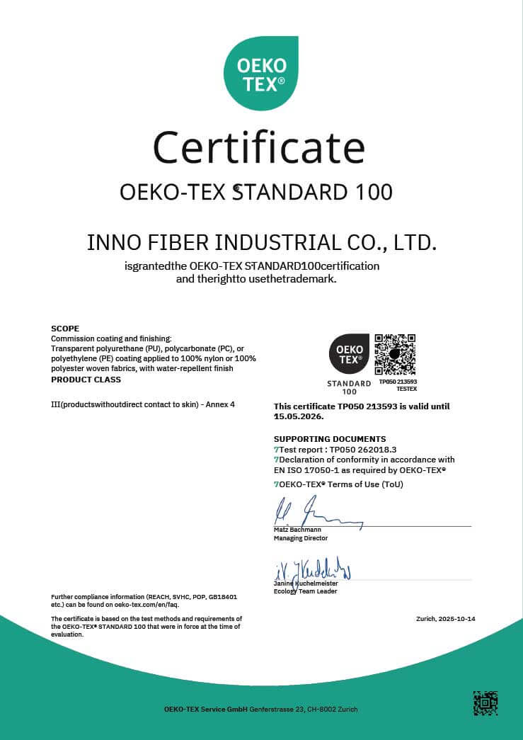 OEKO-TEX Certification