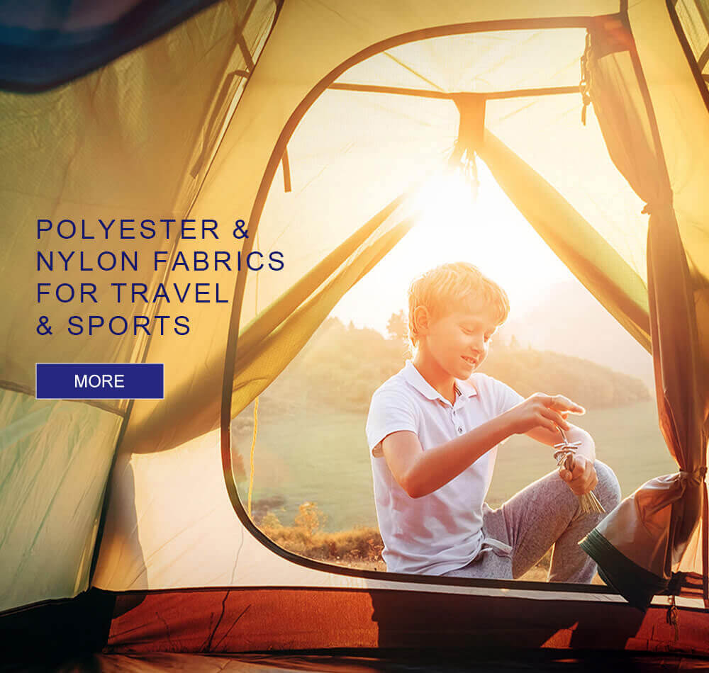 Polyester & Nylon Fabric for Travel and Sports